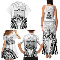 Fiji Tapa Rugby Family Matching Tank Maxi Dress and Hawaiian Shirt Cibi Dance With Fijian Pattern LT14 - Polynesian Pride