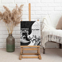 New Zealand And Fiji Tapa Rugby Canvas Wall Art Haka Dance Mix Cibi Dance Together LT14 - Polynesian Pride
