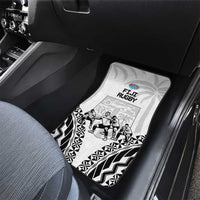 New Zealand And Fiji Tapa Rugby Car Mats Haka Dance Mix Cibi Dance Together LT14 - Polynesian Pride