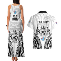 New Zealand And Fiji Tapa Rugby Couples Matching Tank Maxi Dress and Hawaiian Shirt Haka Dance Mix Cibi Dance Together LT14 - Polynesian Pride
