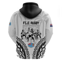 New Zealand And Fiji Tapa Rugby Hoodie Haka Dance Mix Cibi Dance Together LT14 - Polynesian Pride