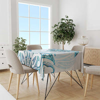 New Zealand Manta Ray Tattoo Tablecloth Aotearoa Maori Haehae Paua Shell - Polynesian Pride
