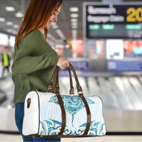 New Zealand Manta Ray Tattoo Travel Bag Aotearoa Maori Haehae Paua Shell LT14 - Polynesian Pride