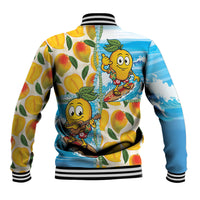 Aloha Hawaii Summer Baseball Jacket Hawaiian Lei Surfing Mango Palaka Motifs LT14 - Polynesian Pride