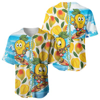 Aloha Hawaii Summer Baseball Jersey Hawaiian Lei Surfing Mango Palaka Motifs LT14 - Polynesian Pride