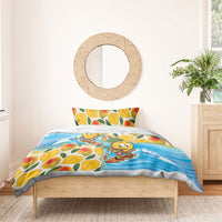 Aloha Hawaii Summer Bedding Set Hawaiian Lei Surfing Mango Palaka Motifs LT14 - Polynesian Pride
