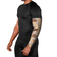 Khaki Palaka Hawaii Cowboy Arm Sleeves Puakenikeni Lei Paniolo Papale Seamless Vibes LT14 - Polynesian Pride