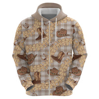 Khaki Palaka Hawaii Cowboy Hoodie Puakenikeni Lei Paniolo Papale Seamless Vibes LT14 - Polynesian Pride