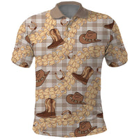 Khaki Palaka Hawaii Cowboy Polo Shirt Puakenikeni Lei Paniolo Papale Seamless Vibes LT14 Khaki - Polynesian Pride