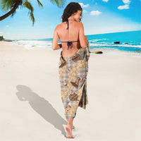 Khaki Palaka Hawaii Cowboy Sarong Puakenikeni Lei Paniolo Papale Seamless Vibes LT14 - Polynesian Pride