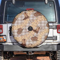 Khaki Palaka Hawaii Cowboy Spare Tire Cover Puakenikeni Lei Paniolo Papale Seamless Vibes LT14 Khaki - Polynesian Pride