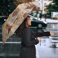 Khaki Palaka Hawaii Cowboy Umbrella Puakenikeni Lei Paniolo Papale Seamless Vibes LT14 - Polynesian Pride