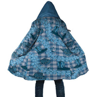 Cyan Palaka Hawaii Cowboy Cloak Puakenikeni Lei Paniolo Papale Seamless Vibes LT14 Unisex Cyan - Polynesian Pride