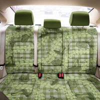 Lime Palaka Hawaii Cowboy Back Car Seat Cover Puakenikeni Lei Paniolo Papale Seamless Vibes LT14 - Polynesian Pride