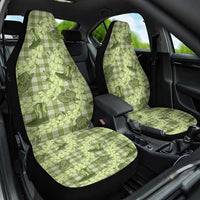Lime Palaka Hawaii Cowboy Car Seat Cover Puakenikeni Lei Paniolo Papale Seamless Vibes LT14 One Size Lime - Polynesian Pride