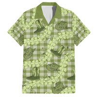 Lime Palaka Hawaii Cowboy Hawaiian Shirt Puakenikeni Lei Paniolo Papale Seamless Vibes LT14 Lime - Polynesian Pride