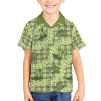 Lime Palaka Hawaii Cowboy Hawaiian Shirt Puakenikeni Lei Paniolo Papale Seamless Vibes LT14 - Polynesian Pride