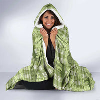 Lime Palaka Hawaii Cowboy Hooded Blanket Puakenikeni Lei Paniolo Papale Seamless Vibes LT14 - Polynesian Pride