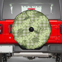 Lime Palaka Hawaii Cowboy Spare Tire Cover Puakenikeni Lei Paniolo Papale Seamless Vibes LT14 - Polynesian Pride