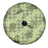 Lime Palaka Hawaii Cowboy Spare Tire Cover Puakenikeni Lei Paniolo Papale Seamless Vibes LT14 - Polynesian Pride