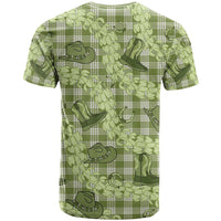 Lime Palaka Hawaii Cowboy T Shirt Puakenikeni Lei Paniolo Papale Seamless Vibes LT14 - Polynesian Pride