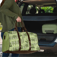 Lime Palaka Hawaii Cowboy Travel Bag Puakenikeni Lei Paniolo Papale Seamless Vibes LT14 - Polynesian Pride