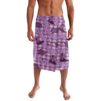 Purple Palaka Hawaii Cowboy Lavalava Puakenikeni Lei Paniolo Papale Seamless Vibes LT14 Purple - Polynesian Pride