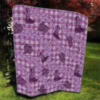 Purple Palaka Hawaii Cowboy Quilt Puakenikeni Lei Paniolo Papale Seamless Vibes LT14 - Polynesian Pride