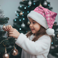 Pink Palaka Hawaii Cowboy Christmas Santa Hat Puakenikeni Lei Paniolo Papale Seamless Vibes LT14 - Polynesian Pride