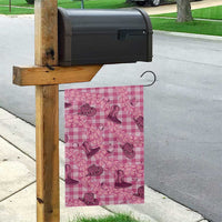 Pink Palaka Hawaii Cowboy Garden Flag Puakenikeni Lei Paniolo Papale Seamless Vibes LT14 - Polynesian Pride