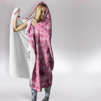 Pink Palaka Hawaii Cowboy Hooded Blanket Puakenikeni Lei Paniolo Papale Seamless Vibes LT14 - Polynesian Pride