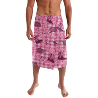 Pink Palaka Hawaii Cowboy Lavalava Puakenikeni Lei Paniolo Papale Seamless Vibes LT14 Pink - Polynesian Pride