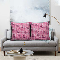 Pink Palaka Hawaii Cowboy Pillow Cover Puakenikeni Lei Paniolo Papale Seamless Vibes LT14 - Polynesian Pride