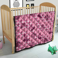 Pink Palaka Hawaii Cowboy Quilt Puakenikeni Lei Paniolo Papale Seamless Vibes LT14 - Polynesian Pride