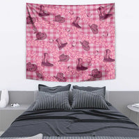 Pink Palaka Hawaii Cowboy Tapestry Puakenikeni Lei Paniolo Papale Seamless Vibes LT14 - Polynesian Pride