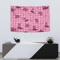 Pink Palaka Hawaii Cowboy Tapestry Puakenikeni Lei Paniolo Papale Seamless Vibes LT14 - Polynesian Pride