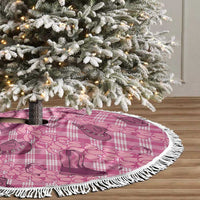 Pink Palaka Hawaii Cowboy Tree Skirt Puakenikeni Lei Paniolo Papale Seamless Vibes LT14 - Polynesian Pride