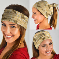 Yellow Palaka Hawaii Cowboy Neck Gaiter Puakenikeni Lei Paniolo Papale Seamless Vibes LT14 - Polynesian Pride