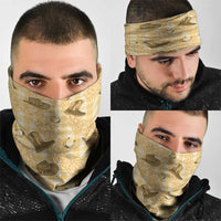 Yellow Palaka Hawaii Cowboy Neck Gaiter Puakenikeni Lei Paniolo Papale Seamless Vibes LT14 - Polynesian Pride