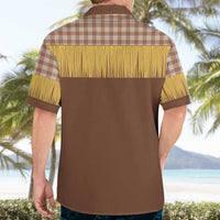 Aloha Hawaii Cowboy Custome Hawaiian Shirt Puakenikeni Lei Palaka Tassel Style LT14 - Polynesian Pride