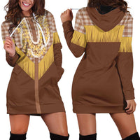 Aloha Hawaii Cowboy Custome Hoodie Dress Puakenikeni Lei Palaka Tassel Style LT14 - Polynesian Pride
