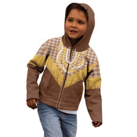 Aloha Hawaii Cowboy Custome Kid Hoodie Puakenikeni Lei Palaka Tassel Style LT14 - Polynesian Pride