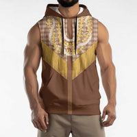 Aloha Hawaii Cowboy Custome Sleeveless Hoodie Puakenikeni Lei Palaka Tassel Style LT14 - Polynesian Pride