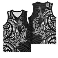 New Zealand Hammerhead Shark Basketball Jersey Maori Haehae Mangopare Black LT14 - Polynesian Pride