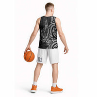 New Zealand Hammerhead Shark Basketball Jersey Maori Haehae Mangopare Black LT14 - Polynesian Pride