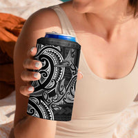 New Zealand Hammerhead Shark 4 in 1 Can Cooler Tumbler Maori Haehae Mangopare Black LT14 - Polynesian Pride