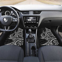 New Zealand Hammerhead Shark Car Mats Maori Haehae Mangopare Black - Polynesian Pride