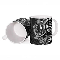 New Zealand Hammerhead Shark Ceramic Mug Maori Haehae Mangopare Black - Polynesian Pride