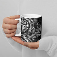 New Zealand Hammerhead Shark Ceramic Mug Maori Haehae Mangopare Black - Polynesian Pride