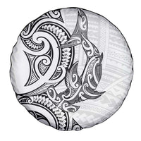 New Zealand Hammerhead Shark Spare Tire Cover Maori Haehae Mangopare White LT14 - Polynesian Pride